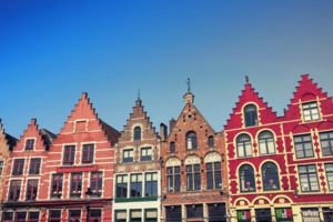 Buildings in the Market Square, Bruges