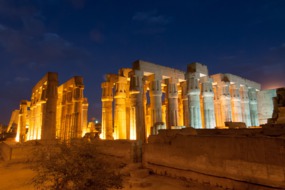 Temple of Luxor at night