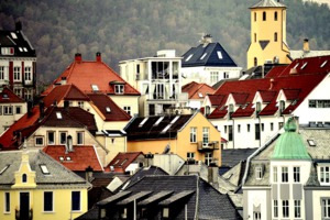Houses in Bergen, Norway