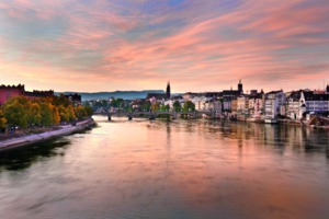 River Rhine in Basel, Switzerland
