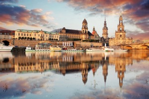 Dresden on the Elbe River, Germany