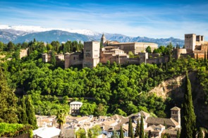 The Alhambra palace in Granada, Spain