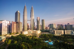 Kuala Lumpur city skyline, Malaysia