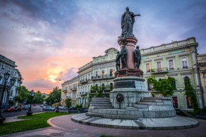 Monument to Catherine II in Odessa, Ukraine