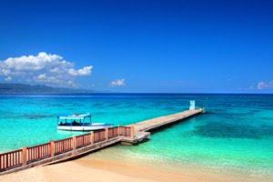 Doctor's Cave Beach Club in Montego Bay, Jamaica