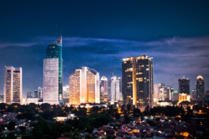 Jakarta, Indonesia by night