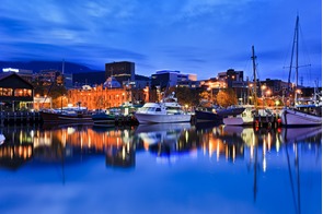 Hobart, Tasmania at night