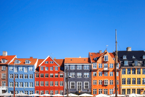 Houses in Copenhagen, one of the highlights of a Baltic cruise