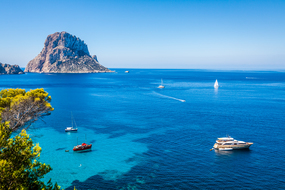 Ibiza, a popular stop on Western Mediterranean cruises