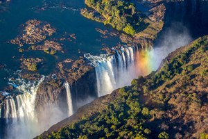 Aerial view of Victoria Falls, Zambia/Zimbabwe