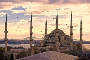 Sunset over the Blue Mosque, Istanbul