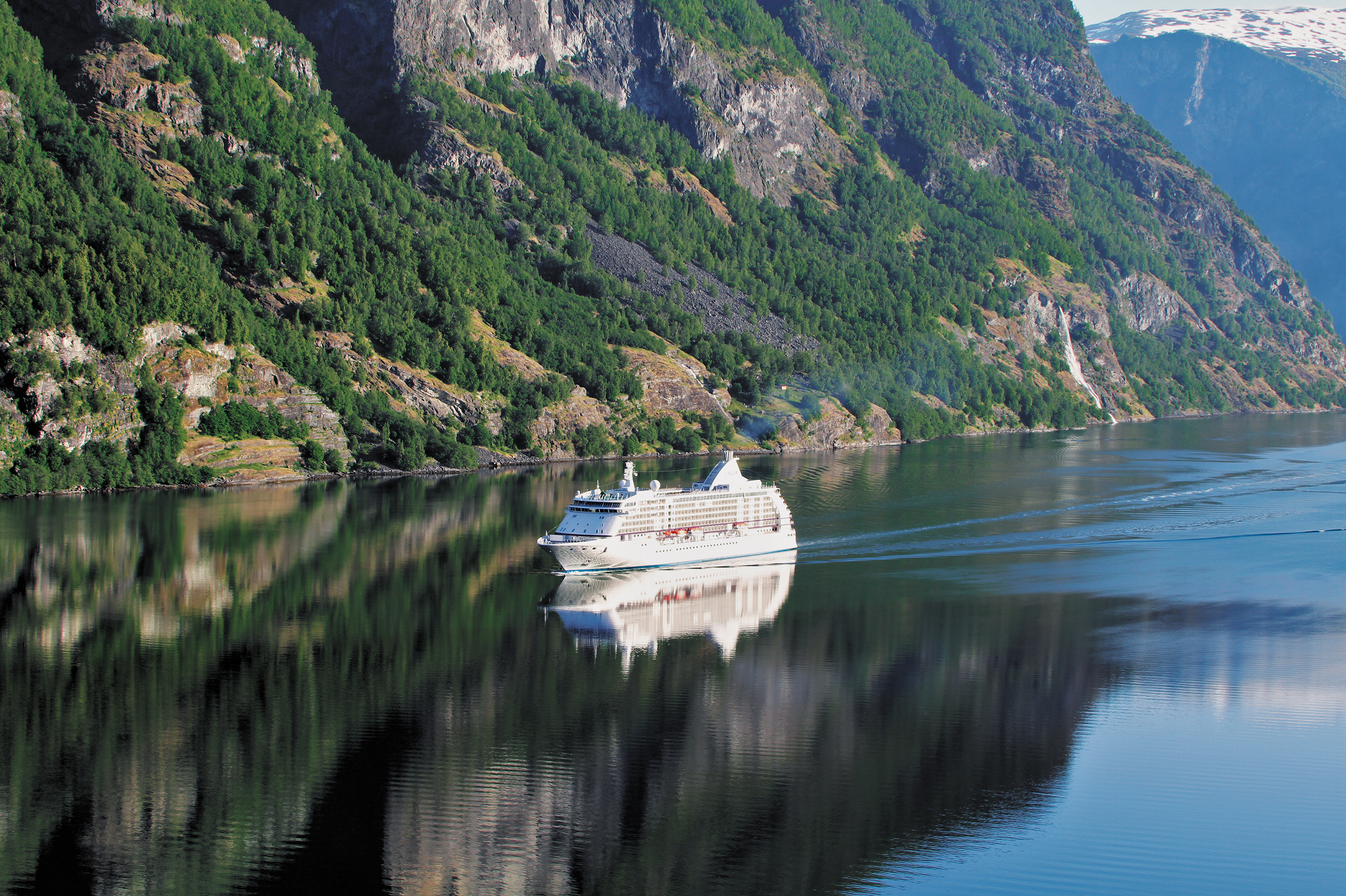 Regent Seven Seas Voyager in Geirangerfjord, Norway