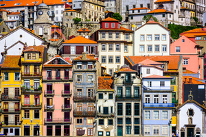 Old buildings in Porto, Portugal
