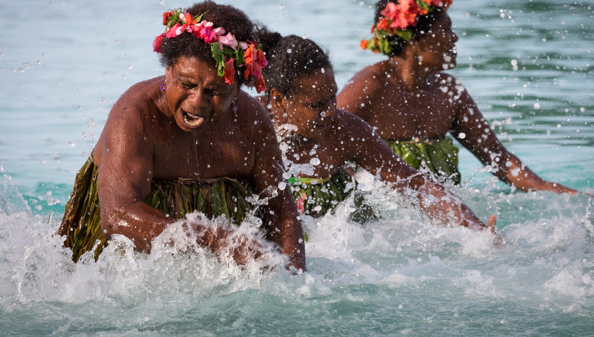 Pacific island cruises - Champagne Beach, Vanuatu