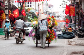 Hanoi street scene, Vietnam