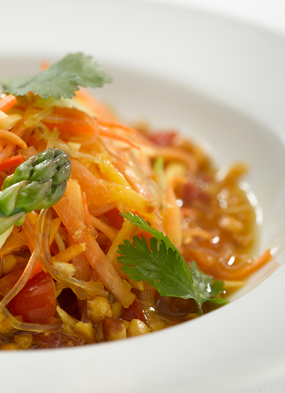 Green papaya kelp noodle salad, part of Oceania Cruises' new vegan-friendly plant-based menu