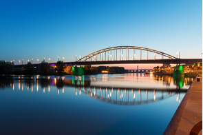 John Frost Bridge in Arnhem, Netherlands