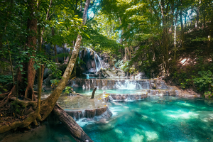 Mata Jitu waterfall, Moyo island, Indonesia
