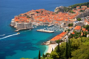 Aerial view of the old town, Dubrovnik