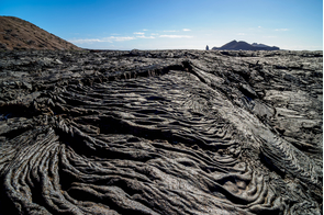 Lava field in Sullivan Bay, Santiago island, Galapagos