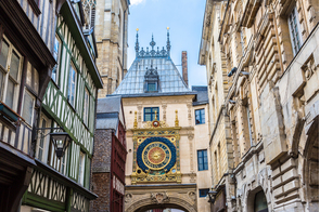 Rue du Gros Horloge, Rouen, France