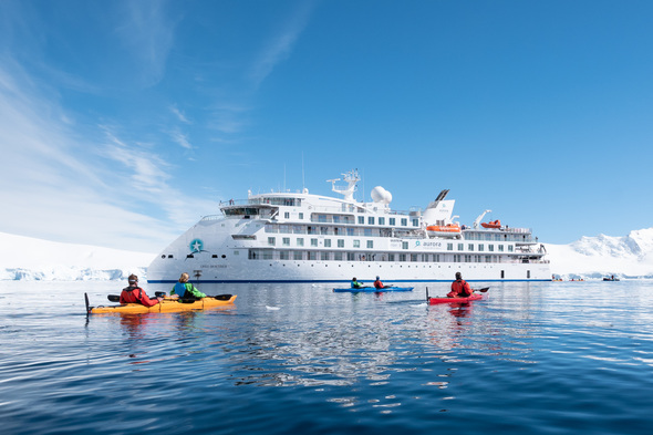Aurora Expeditions' Greg Mortimer, one of the new generation of more sustainable cruise ships