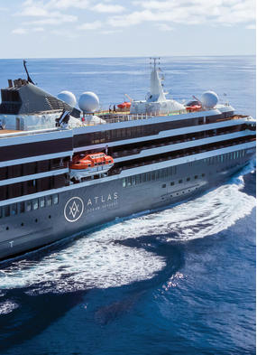 Atlas Ocean Voyages' World Navigator, part of a new generation of luxury expedition cruise ships