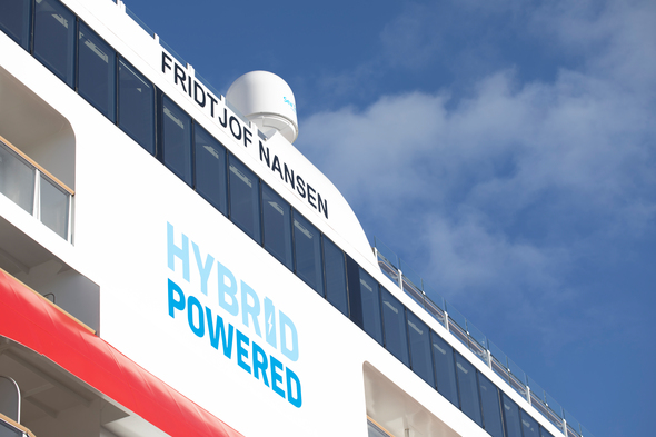 Hurtigruten's hybrid-powered ship MS Fridtjof Nansen