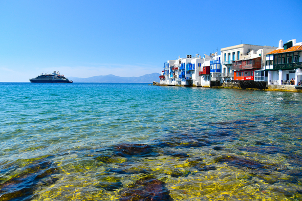 Ponant luxury cruise in Mykonos