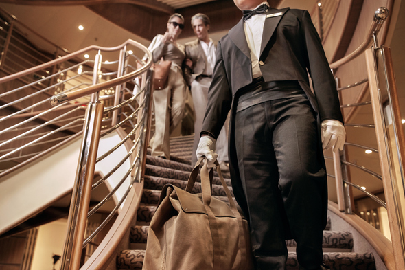 Butler service on a Silversea luxury cruise