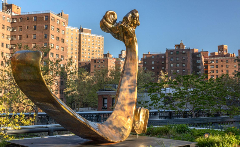 Alma Allens Huge Outdoor Sculptures Take Over The High Line In New York (6)